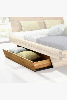 Stauraum-Schublade aus Eiche für Matúš Bett, Soft-Close